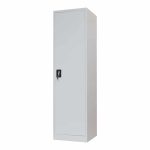 Dollap metalik Koya, në ngjyrë gri të lehtë 50x45x180cm - Image 2