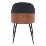 Karrige Konny, PU e zezë-arre metalike 48x59x80cm - Image 5