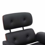 Karrige zyre Kobane, PU e zezë-bazë krom 84x75x113.5cm - Image 6