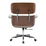 Karrige zyre Kobane, PU bezhë-bazë krom 84x75x113.5cm - Image 5