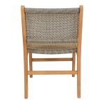 Karrige Darien, skelet druri tik në nuancë krem natyrale dhe litar i zi 52x62x86cm - Image 5