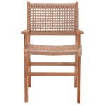 Karrige Sponze, skelet prej druri tik dhe litar me ngjyrë natyrale, 54x60x86cm - Image 4