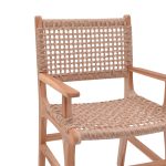 Karrige Sponze, skelet prej druri tik dhe litar me ngjyrë natyrale, 54x60x86cm - Image 6