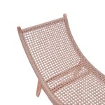 Shezlong Rebelise, dru tik dhe litar me ngjyrë natyrale 60x180x85cm - Image 4