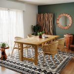 Tavolinë Luxous, dru tik në nuancë natyrale 220x100x78cm - Image 2