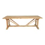 Tavolinë Smarious, dru tik në nuancë natyrale 250x100x78cm