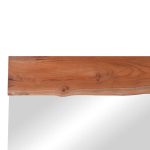 Pasqyrë Riverine, dru tik në nuancë natyrale 120x80x4cm - Image 2