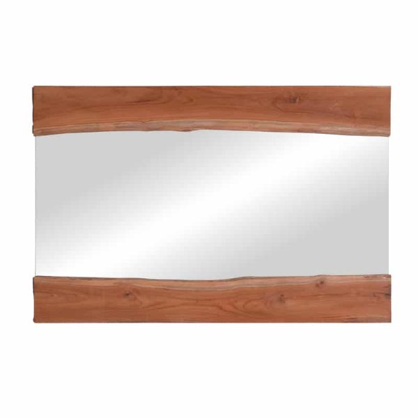 Pasqyrë Riverine, dru tik në nuancë natyrale 120x80x4cm