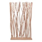 Dekorim i dyshemesë Barbin, dru tik në nuancë natyrale 120x25x200cm