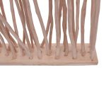 Dekorim i dyshemesë Barbin, dru tik në nuancë natyrale 120x25x200cm - Image 3