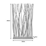 Dekorim i dyshemesë Barbin, dru tik në nuancë natyrale 120x25x200cm - Image 4