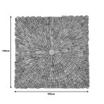 Dekor muri Wallen, dru tik në nuancë natyrale 100x100x5cm - Image 2