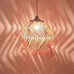 Llamba tavani Koronse Inart, sizale me ngjyrë natyrale D55x68cm - Image 2