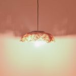 Llambë tavani Pictere Inart, dru abaca në ngjyrë natyrale D50x20cm - Image 2