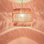 Llambë tavani Zeniole Inart, abaca në ngjyrë natyrale D60x50cm - Image 2