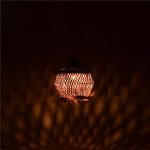 Llambë tavani Fiorine Inart, abaca në ngjyrë natyrale D35x45cm - Image 2