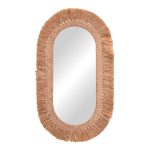 Pasqyrë sizal Bohnile Inart në ngjyrë natyrale 70x4x120cm