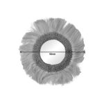 Pasqyrë Fraklone Inart, abaca në ngjyrë natyrale D50x4cm - Image 2