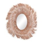 Pasqyrë Tolle Inart, abaca në ngjyrë natyrale 65x85x17cm - Image 2