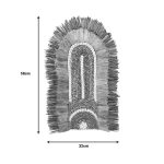 Dekor muri Earsy Inart, mat me ngjyrë natyrale 58x32x8cm - Image 2