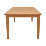 Tavolinë Mady, prej druri tik në nuancë natyrale 200x100x75cm - Image 3