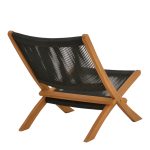 Karrige Seal, dru tik dhe litar në nuancë të zezë 61x76x72cm - Image 2