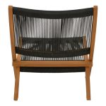 Karrige Seal, dru tik dhe litar në nuancë të zezë 61x76x72cm - Image 5