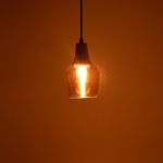 Llamba tavani Kure, metal natyral-xham D13.8x23cm - Image 2