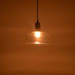 Llambë tavani Godren, metal transparent-xham D24x19cm - Image 2