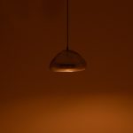 Llambë tavani Ovalone, G6 metal argjend-xham D18x11cm - Image 2