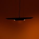 Llambë tavani Gikline, e zezë-metal ari D60x6cm - Image 2