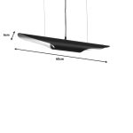 Llambë tavani Gikline, e zezë-metal ari D60x6cm - Image 3