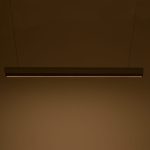 Llambë tavani LED Rafmole, metal i bardhë-dru 120x7.5cm - Image 2