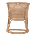 Karrige Querke, PE ratan ngjyrë natyrale, jastëkë bezhë 57x64x76cm - Image 5