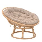 Karrige Servey, PE ratan natyral, jastëkë bezhë D115x58cm