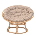 Karrige Servey, PE ratan natyral, jastëkë bezhë D115x58cm - Image 4