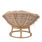 Karrige Servey, PE ratan natyral, jastëkë bezhë D115x58cm - Image 5