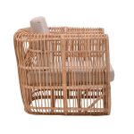 Kolltuku Fajole  jastëk ngjyrë natyrale bastun prej palme kacavjerrëse pe-bezhë 86x86x66cm - Image 3