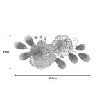 Dekor muri Barney Inart, metal në ngjyrë të bardhë-ari, 85.5x39x5.5cm - Image 2