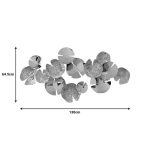 Dekor muri Lily Inart, metal në ngjyrë ari, 130x64,5x6 - Image 2