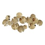 Dekor muri Lily Inart, metal në ngjyrë ari, 130x64,5x6