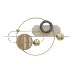 Dekor muri Lupus Inart, metal ari-në nuancë kafe 89.5x52.5x6cm