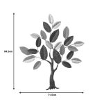 Dekor muri Oliver Inart, metal në ngjyrë të zezë-gri, 71.5x84.5x4cm - Image 2