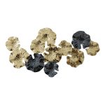 Dekor muri Merinda Inart, metal në ngjyrë ari-zi, 88x47x5cm