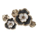 Dekor muri Rosalia Inart, metal ari-në nuancë të zezë 90x58x7.5cm