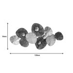 Dekor muri Salie Inart, metal në nuancë ari-rozë-kuqe, 120x59x7cm - Image 2