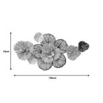 Dekor muri Jemiole Inart, metal në ngjyrë gri-ari, 106x53x9.5cm - Image 2