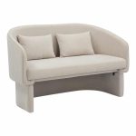 Divan dyvendësh Playmob, stof bezhë 65x128x79cm