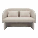 Divan dyvendësh Playmob, stof bezhë 65x128x79cm - Image 4