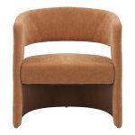 Kolltukë Leicy pëlhurë në nuancë kafe 69x63x76.5cm - Image 4